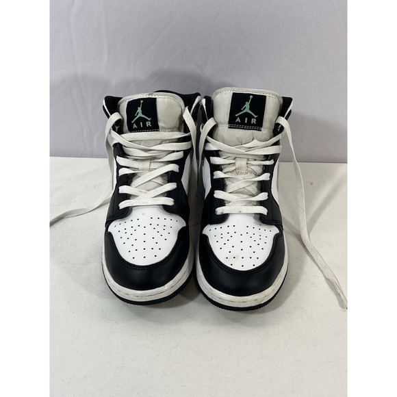 Nike Air Jordan 1 Mid White Green Glow Black DQ8423-103 Size‎ 6 main image 8